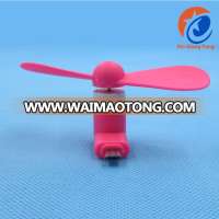 Newest pink mini two leaves flexible travel portable mini usb fan for phone